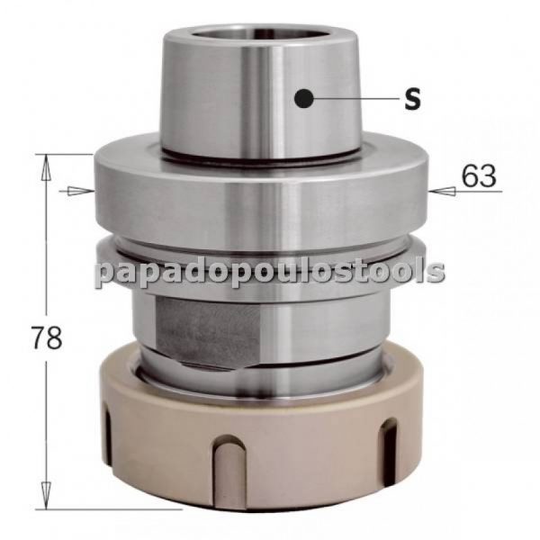 ΚΩΝΟΣ-ΤΣΟΚ ΓΙΑ CNC HSK-F63 ER40 SERIES:183.310.01