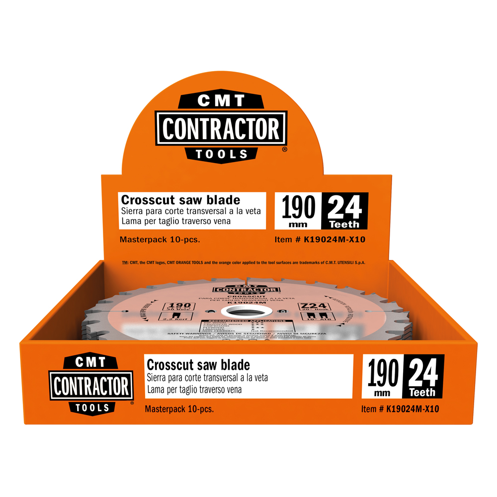 ΔΙΣΚΟΙ CMT ΞΥΛΟΥ ΣΥΣΚΕΥΑΣΙΑ 10ΤΕΜ SERIES K Contractor® – Contractor circular saw blade in Masterpack