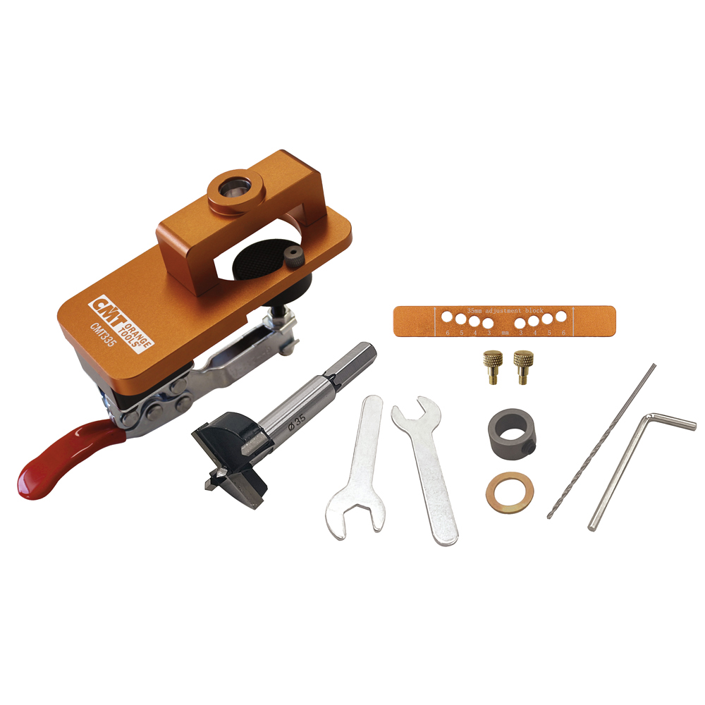 ΟΔΗΓΟΣ ΤΡΥΠΗΜΑΤΟΣ ΜΕΝΤΕΣΕΔΩΝ CMT335 PORTABLE 35mm HINGE BORING JIG.